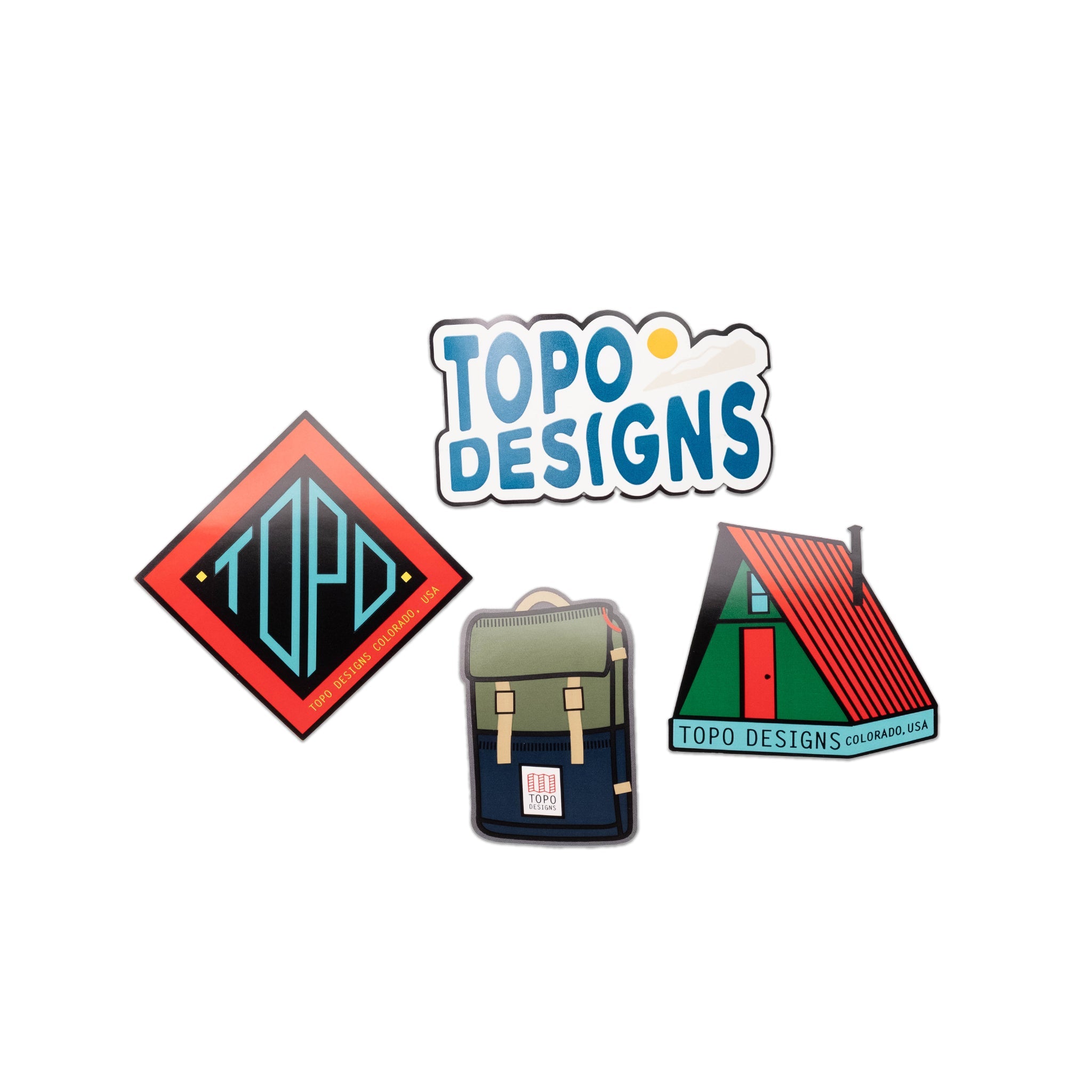 Topo Sticker 4-Pack