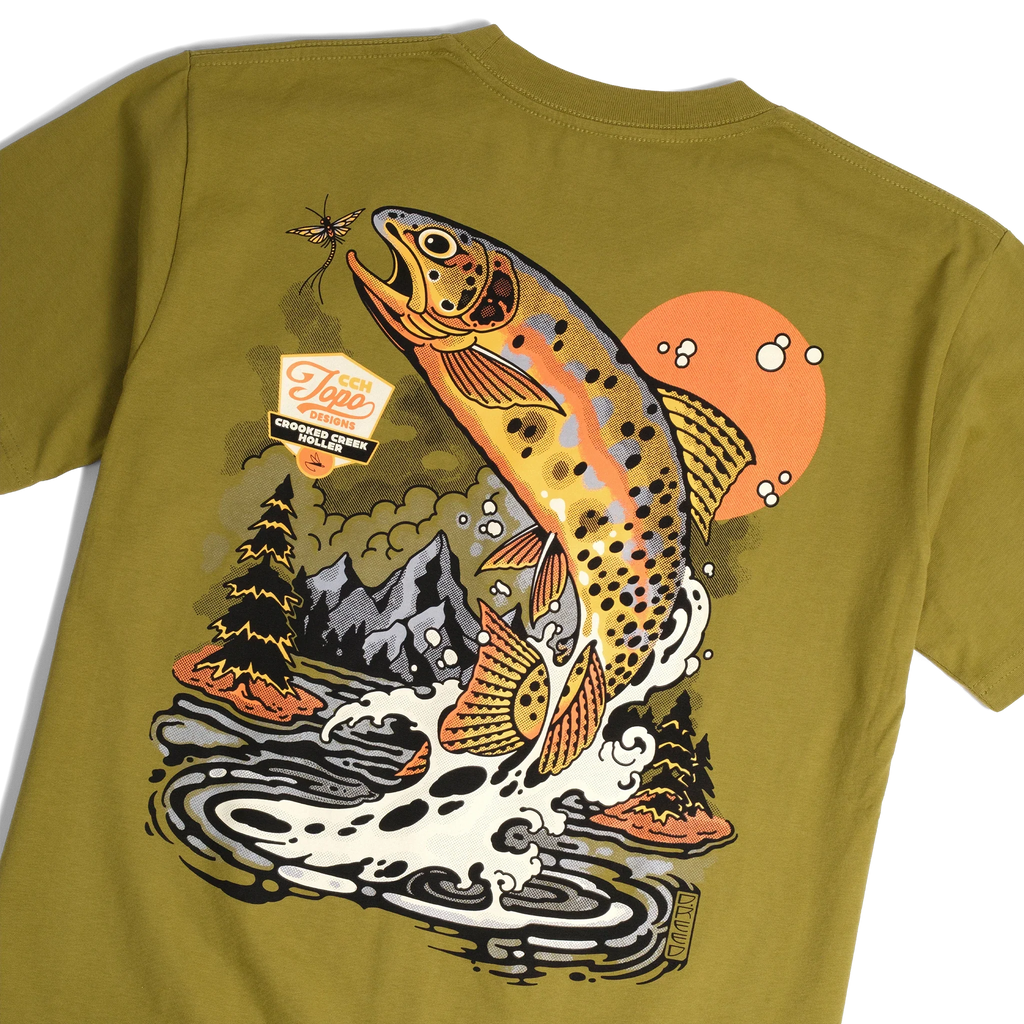 Topo Designs x CCH x Pine Printshop Golden Trout Tee