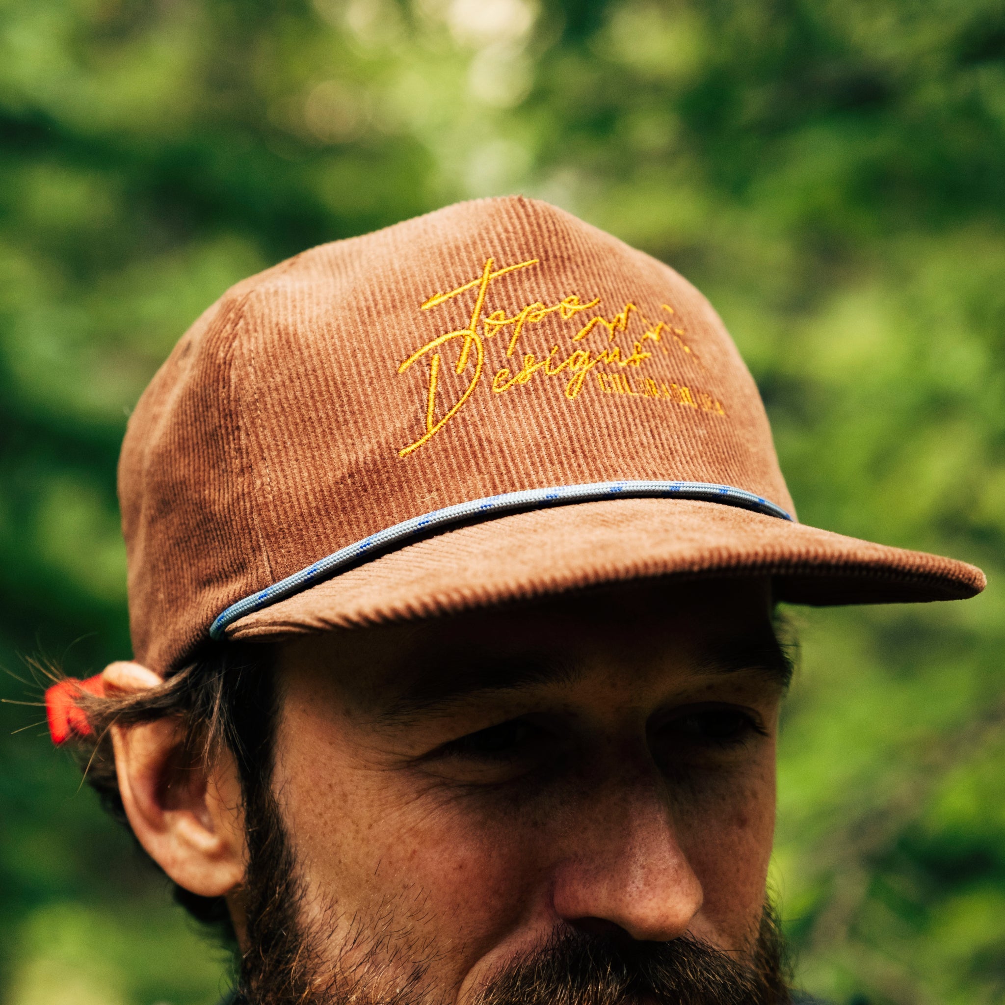 Corduroy Trucker Hat - Topo Script - Final Sale