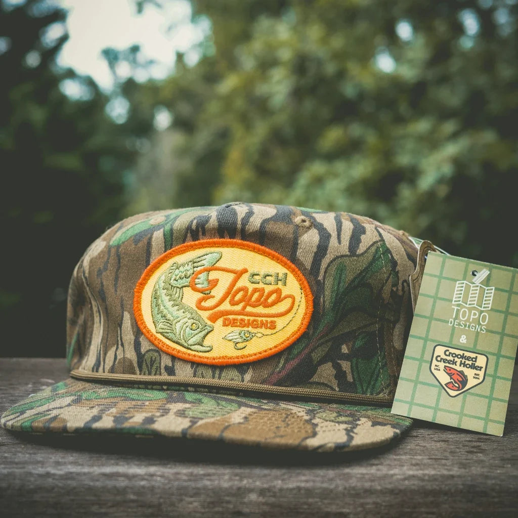 Topo Designs x CCH x Pine Printshop Rope Cap