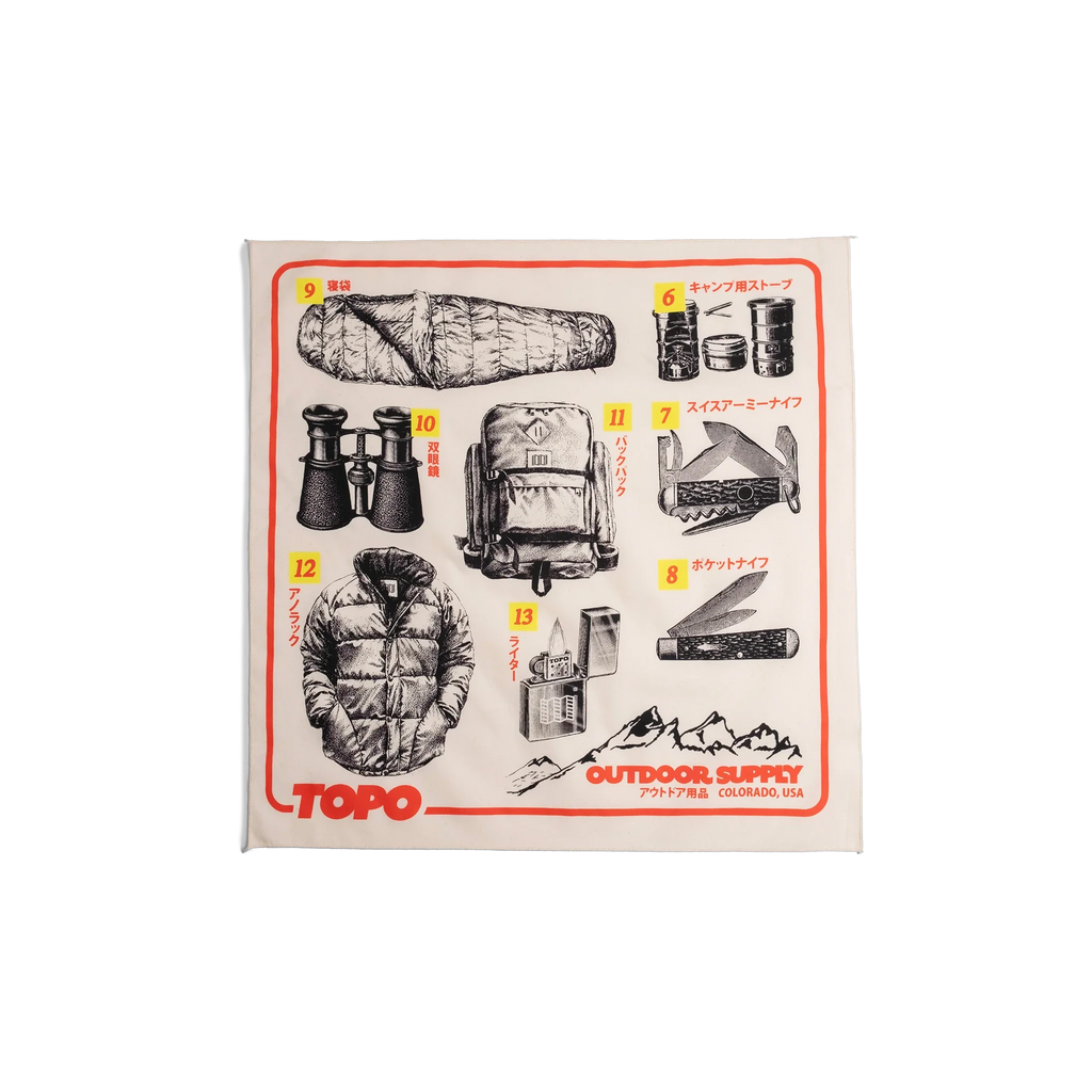 Topo Designs x Pine Printshop Catalog Bandana